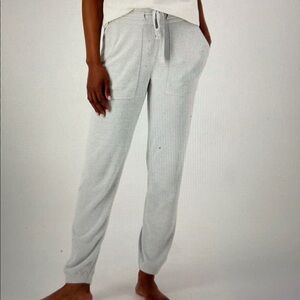 Barefoot Dreams CozyChic Ultra Lite Joggers Pant Pockets NWT Light Gray Small